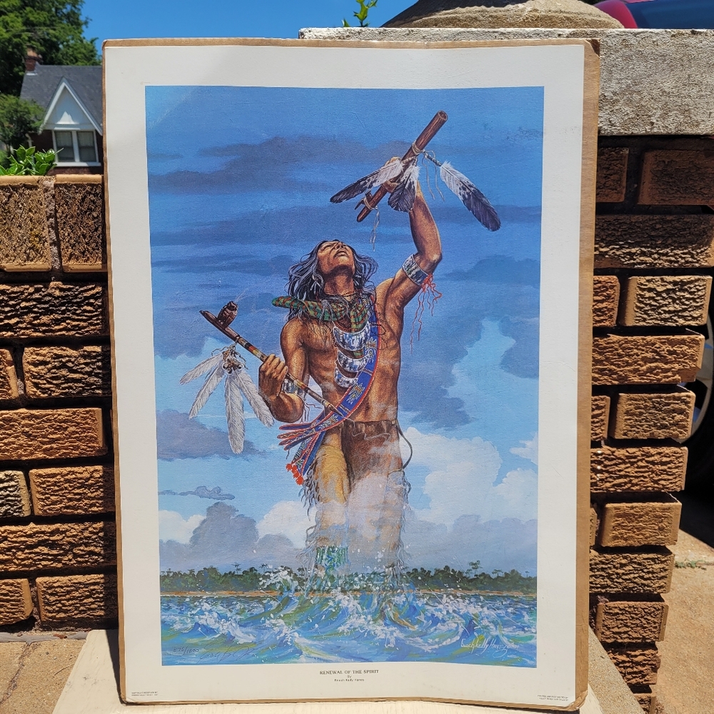 Enoch Kelly Haney "Renewal of the Spirit" Signed Numbered Print 876/1000 Cert